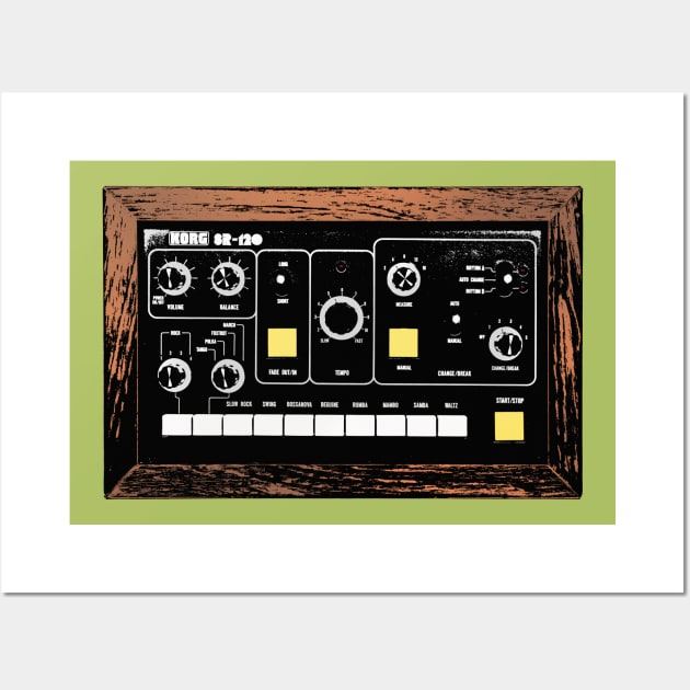 Korg MiniPops SR-120 Drum Machine / Graphic Art Wall Art by DankFutura